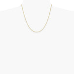 14K Yellow Gold 1.2 mm Box Chain Necklace 18"-30" - Product Photo