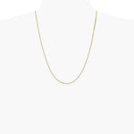 14K Yellow Gold 1.2 mm Box Chain Necklace 18"-30" - Product Photo