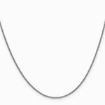 14K White Gold 1.4mm Round Cable Chain Necklace 16"-24" - Product Photo