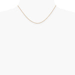 14K Rose Gold .7 mm Box with Lobster Clasp Chain Necklace 16"-24" - Product Photo