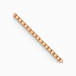 14K Rose Gold .7 mm Box with Lobster Clasp Chain Necklace 16"-24" - Product Photo