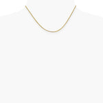 14K Yellow Gold 1.1mm Franco Chain Necklace 16"-24" - Product Photo