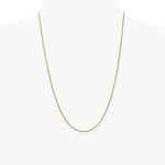 14K Yellow Gold 1.1mm Franco Chain Necklace 16"-24" - Product Photo