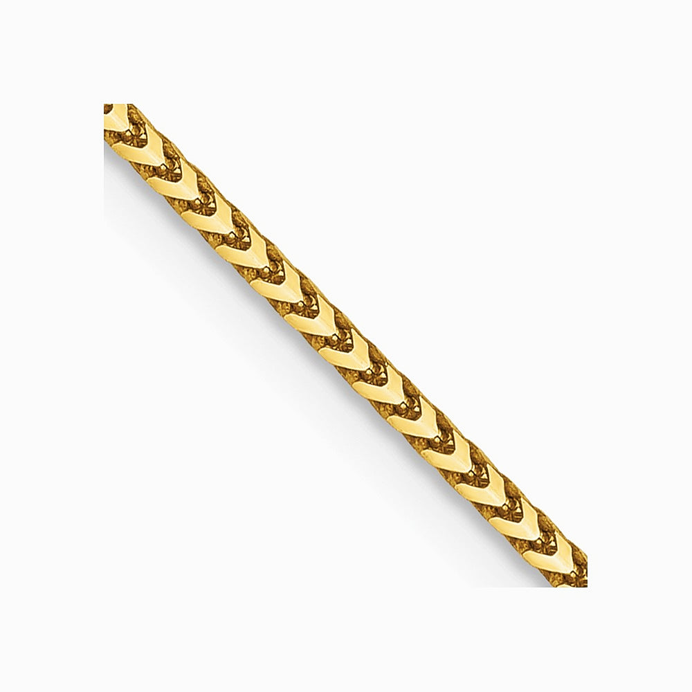 14K Yellow Gold 1.1mm Franco Chain Necklace 16"-24" - Product Photo
