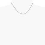 14K White Gold 1.1mm Franco Chain Necklace 16"-24" - Product Photo
