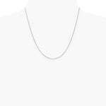 14K White Gold .85mm Diamond-Cut Spiga Chain Necklace 16"-24" - Product Photo