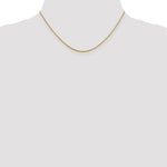 14K Yellow Gold 1.3mm Loose Rope Chain Necklace 16"-24" - Product Photo