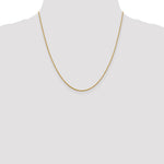 14K Yellow Gold 1.3mm Loose Rope Chain Necklace 16"-24" - Product Photo