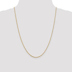 14K Yellow Gold 1.3mm Loose Rope Chain Necklace 16"-24" - Product Photo