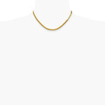 14K Yellow Gold 3mm Silky Herringbone Chain Necklace 16"-24" - Product Photo