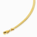 14K Yellow Gold 3mm Silky Herringbone Chain Necklace 16"-24" - Product Photo