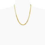 14K Yellow Gold 4mm Silky Herringbone Chain Necklace 16"-24" - Product Photo