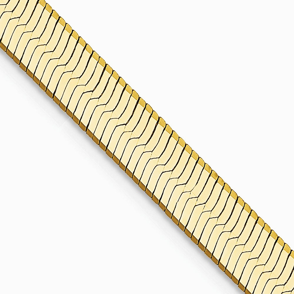 14K Yellow Gold 5mm Silky Herringbone Chain Necklace 16"-24"