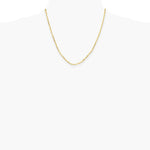 14K Yellow Gold 3.0mm Solid Beveled Diamond-Cut Paperclip Chain Necklace 16"-24" - Product Photo