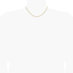 14K Yellow Gold 2.2mm Semi-Solid Paperclip Chain Necklace 16"-24" - Product Photo