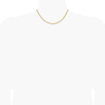 14K Yellow Gold 3.7mm Semi-Solid Paperclip Chain Necklace 16"-24" - Product Photo
