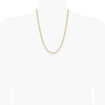 14K Yellow Gold 3.7mm Semi-Solid Paperclip Chain Necklace 16"-24" - Product Photo
