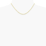 10K Yellow Gold 1.5mm Ultra Diamond-Cut Lightweight Rope Chain Necklace 16"-26" - Product Photo