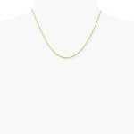 10K Yellow Gold 1.5mm Ultra Diamond-Cut Lightweight Rope Chain Necklace 16"-26" - Product Photo