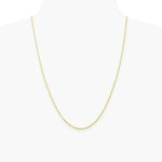 10K Yellow Gold 1.5mm Ultra Diamond-Cut Lightweight Rope Chain Necklace 16"-26" - Product Photo