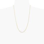 10K Yellow Gold 1.5mm Ultra Diamond-Cut Lightweight Rope Chain Necklace 16"-26" - Product Photo