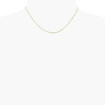 14K Yellow Gold .5 mm Carded Curb Chain Necklace 16"-24" - Product Photo