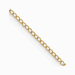 14K Yellow Gold .5 mm Carded Curb Chain Necklace 16"-24" - Product Photo