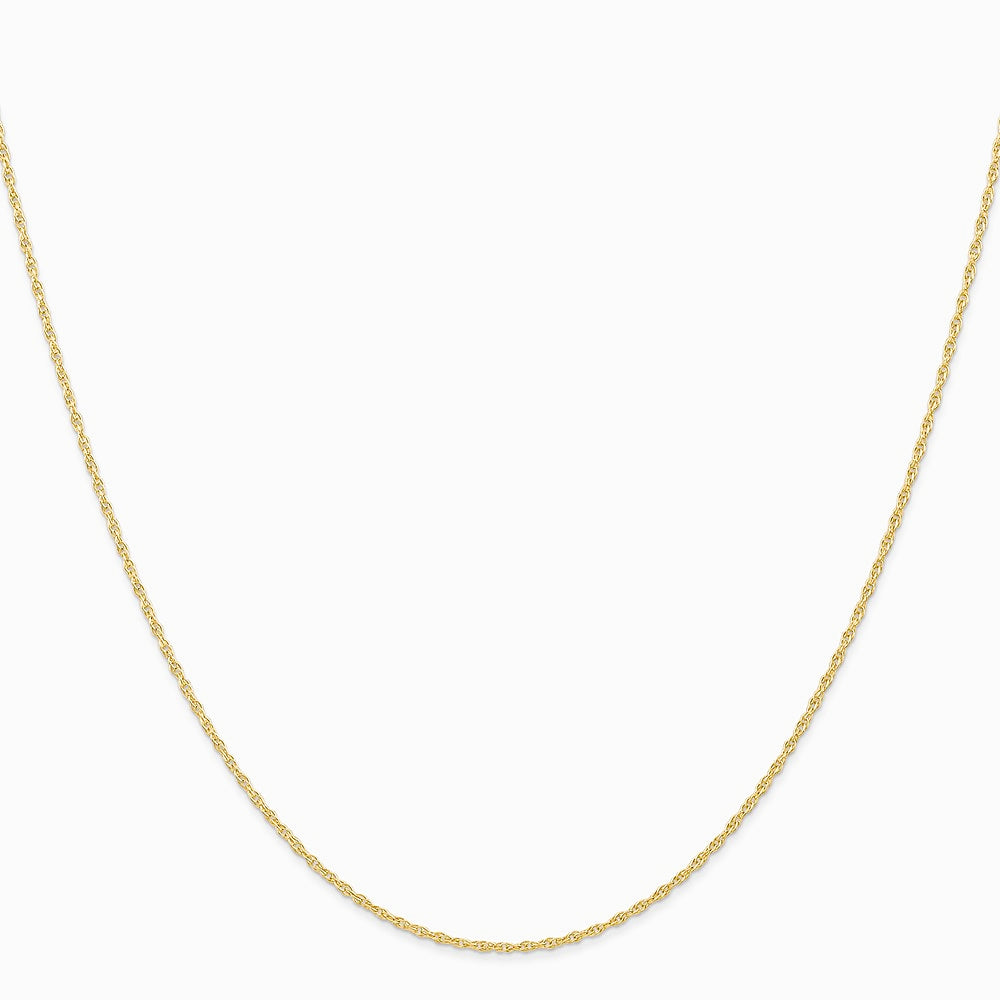 14K Yellow Gold .95 mm Carded Cable Rope Chain Necklace 14"-24" - Product Photo