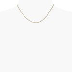 14K Yellow Gold .95 mm Carded Cable Rope Chain Necklace 14"-24" - Product Photo