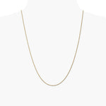 14K Yellow Gold .95 mm Carded Cable Rope Chain Necklace 14"-24" - Product Photo