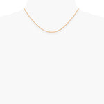 14K Rose Gold 1.15mm Carded Cable Rope Chain Necklace 16"-24" - Product Photo
