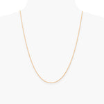 14K Rose Gold 1.15mm Carded Cable Rope Chain Necklace 16"-24" - Product Photo