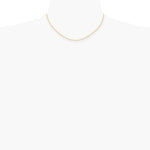 14K Yellow Gold 1.15mm Carded Cable Rope Chain Necklace 16"-24" - Product Photo