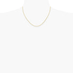 14K Yellow Gold 1.15mm Carded Cable Rope Chain Necklace 16"-24" - Product Photo