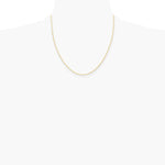 14K Yellow Gold 1.15mm Carded Cable Rope Chain Necklace 16"-24" - Product Photo