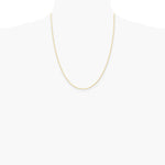 14K Yellow Gold 1.15mm Carded Cable Rope Chain Necklace 16"-24" - Product Photo