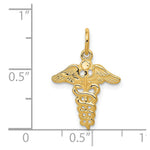 14k Caduceus Charm - Product Photo