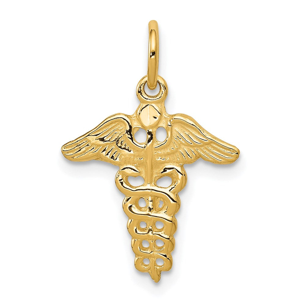 14k Caduceus Charm - Product Photo