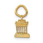14k Lincoln Memorial Charm - Product Photo