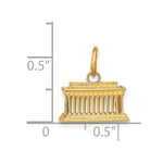 14k Lincoln Memorial Charm - Product Photo