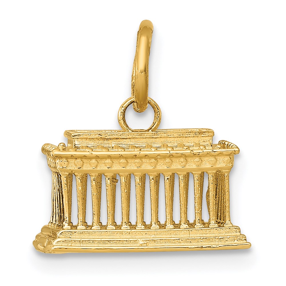 14k Lincoln Memorial Charm - Product Photo