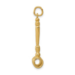 14K Yellow Gold 3-D Gavel Charm - Product Photo