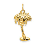 14k Palm Tree Charm - Product Photo