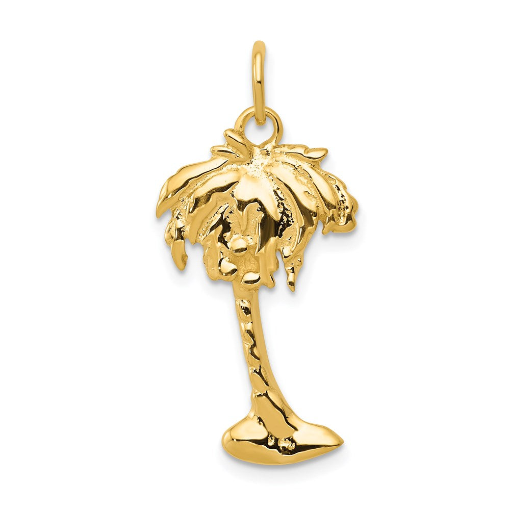 14k Palm Tree Charm - Product Photo