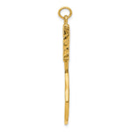 14K  3D Tennis Racquet Pendant - Product Photo