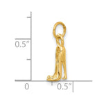 14K  3D High heel shoe Charm - Product Photo