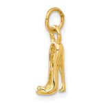 14K  3D High heel shoe Charm - Product Photo