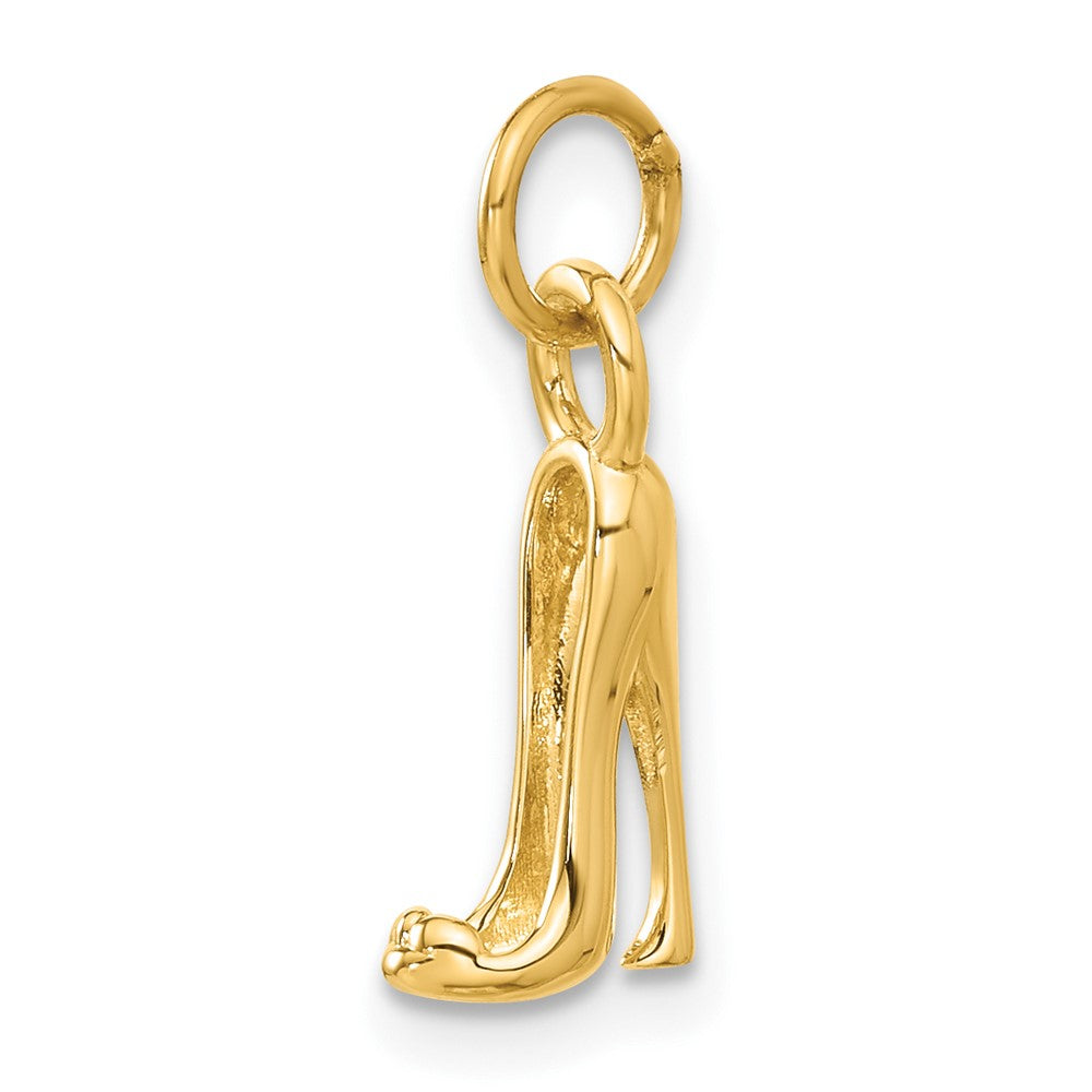 14K  3D High heel shoe Charm - Product Photo