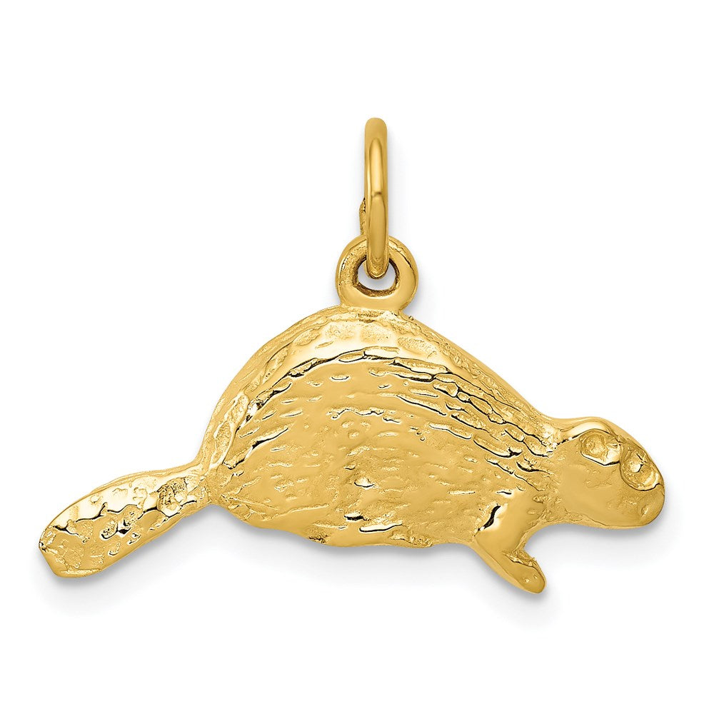 14k Beaver Charm - Product Photo