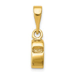 14K 3D Sports Whistle Pendant - Product Photo
